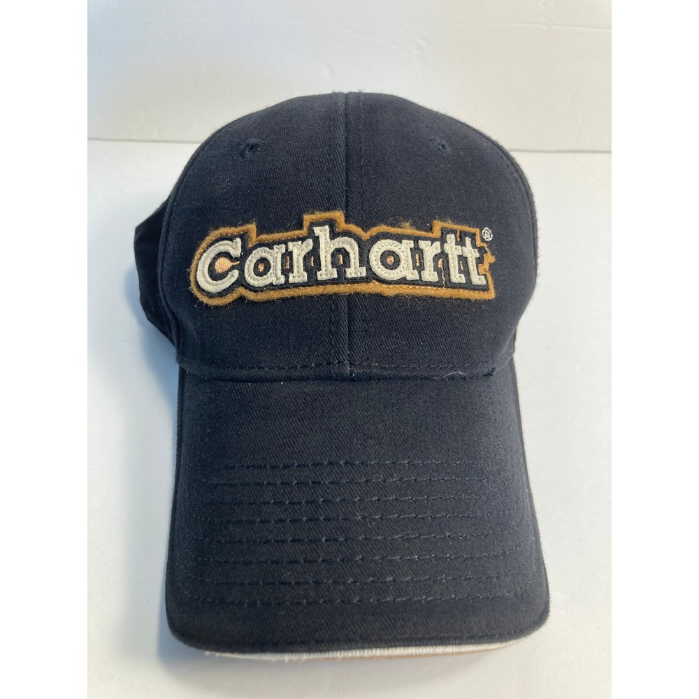 Carhartt Cap Hat Black Twill Adjustable Snapback Outdoors Farm Nature Rugged